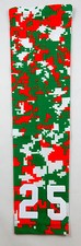 PICK YOUR NUMBER Youth Adult Basketball Softball Arm Sleeve CAMO RED GREEN WHITE