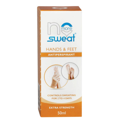 No More Sweat Hands & Feet Antiperspirant Spray Extra Strength 50mL