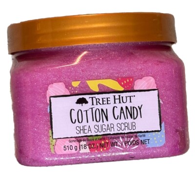 Tree Hut Cotton Candy Shea Sugar Body Scrub 18oz RETIRED SCENT Free Shipping !