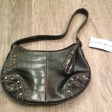 Tommy Hilfiger New Picture That Hobo Black Leather Handbag