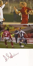 WEST BROM & MACEDONIA: ARTIM SAKIRI SIGNED 3x5 WHITECARD+2 UNSIGNED PHOTOS+COA