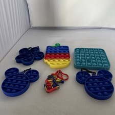 Lot of 6 Figit Fidget Toys Pops it Ant Stress Toy Push Bubble Stress Relief Pop