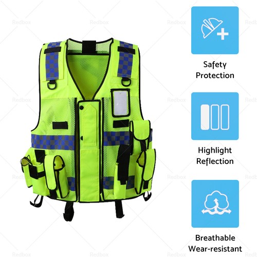 High Viz Safety Reflective Executive Safety Vests. Hi Vis Protective Work Wear - Picture 4 of 8