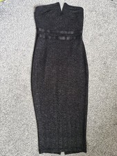 Womens Black Glitter Dress