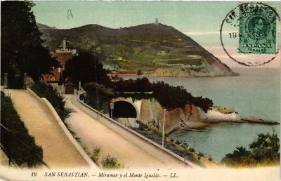 CPA AK SAN SEBASTIAN Miramar y el Monte Igueldo SPANIEN (743364)