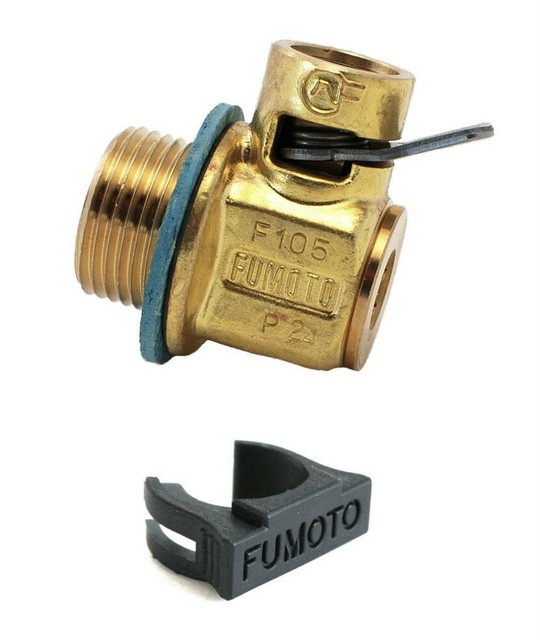 Fumoto F104 Engine Quick Oil Drain Valve + LC10 Clip Dodge 6.7L