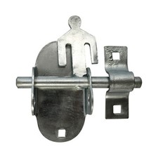 4" Oval Padbolt Zinc Padlockable Gate & Door Bolt – Flush Fitting Stile Security