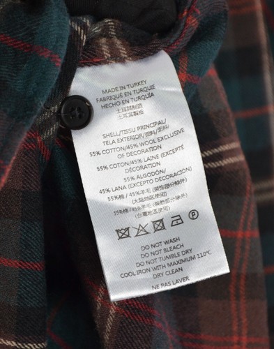 Kent & Curwen East Crondall Wool Checked Shirt (David Beckham) Size XL P2P 22'5" - Picture 12 of 14
