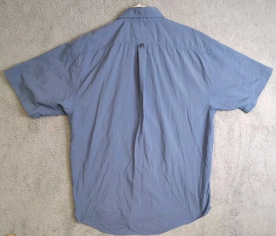 Helly Hansen Shirt Mens Medium Blue Quick Dry Marine Sailing Outdoor Hiking  - Image 2 of 4