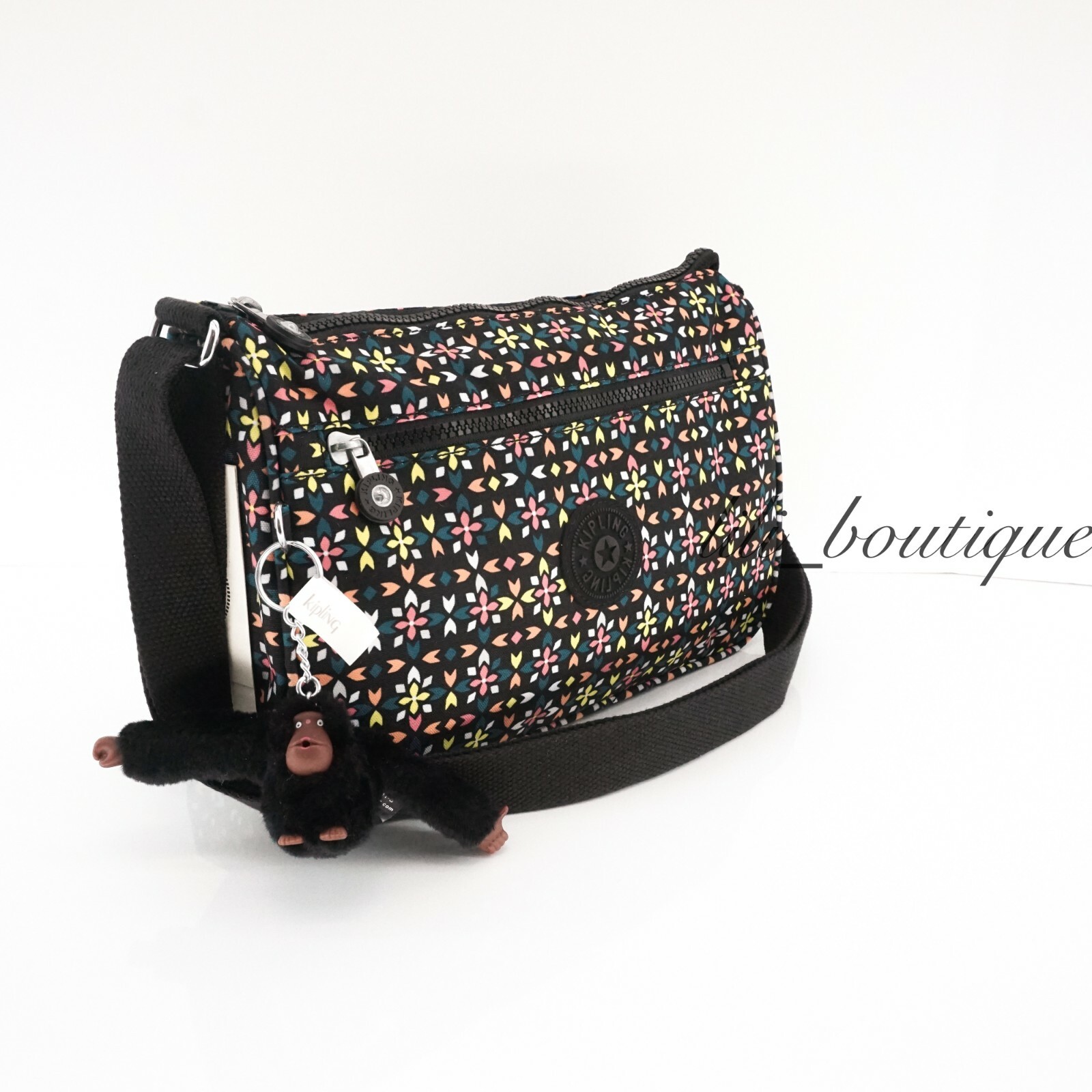NWT Kipling HB6492 Callie Crossbody Shoulder Bag Purse Polyester Floral Mozzaik image 3