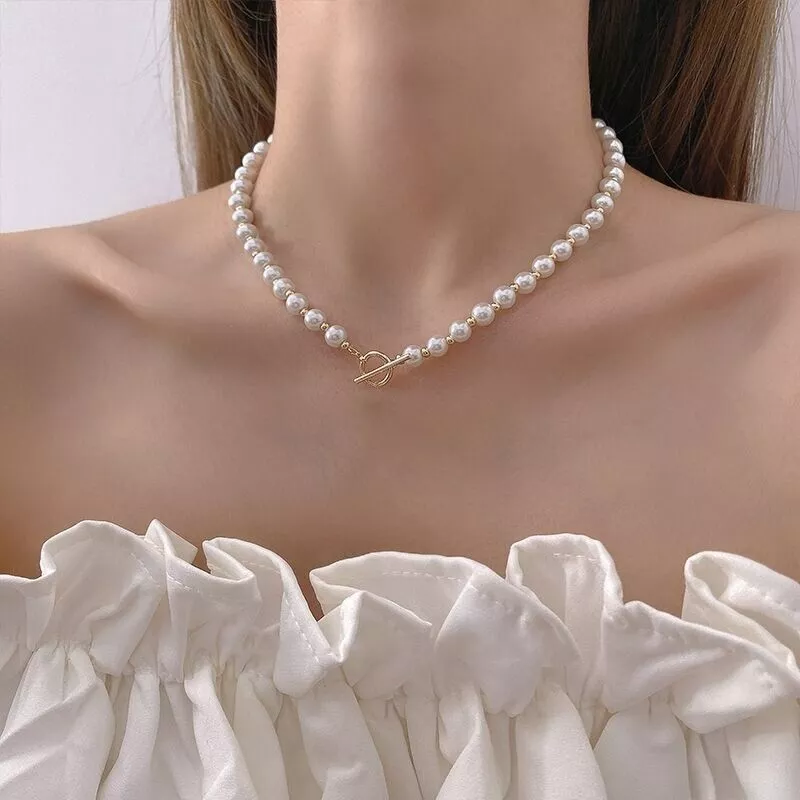New Akoya Natural Round 6-7mm White Pearl Necklace 16