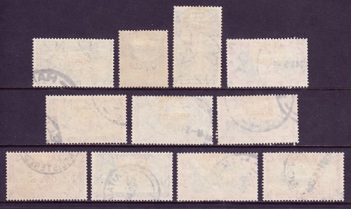 NEW ZEALAND — SCOTT O76-O86 —1940 OFFICIAL SET — USED — SCV $35 - Picture 2 of 2