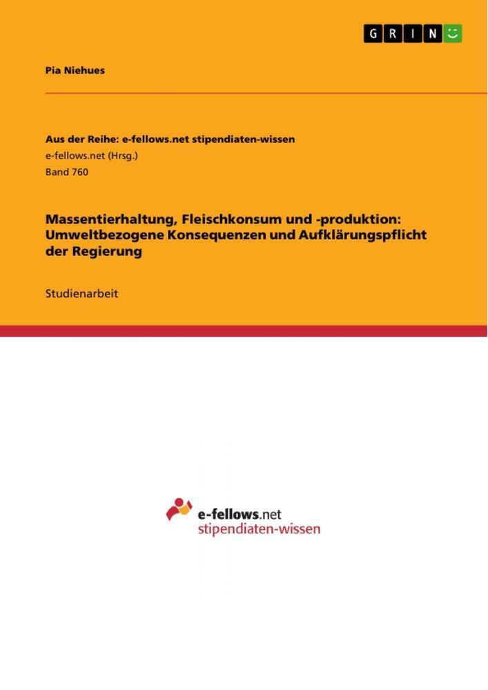 Massentierhaltung, Fleischkonsum Und -produktion: Umweltbezogene