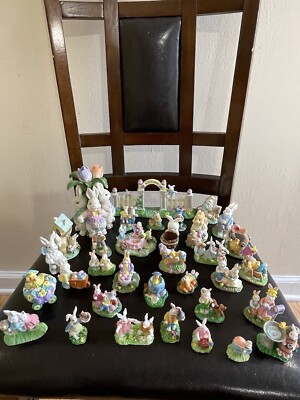 Easter Bunny Figurines Decorations 