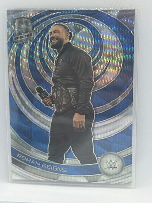 Roman Reigns Silver Wave 2023 Panini Chronicles Spectra WWE # 391