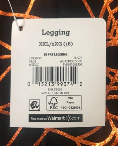 Girls Halloween Leggings Black Orange Foil Printed Spider Webs XS(4-5) XXL(18) - Picture 5 of 5