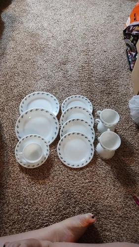 Pyrex/Corning Green Leaf Restaurant Dishes