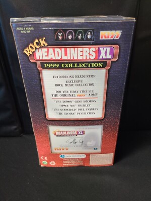 ◉KISS/HEADLINERS XL KISS PAUL STANLEY Rock Headliners XL from 1999 COA #11608 NEW IN