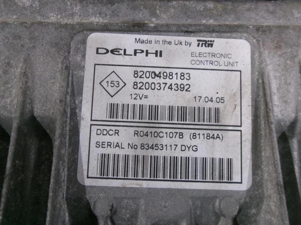 NISSAN ALMERA II N16 8200498183 Unité de Contrôle du Moteur 2006 28133787 - Immagine 2 di 4