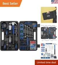 Sturdy 148-Piece Hand Tool Kit with Corrosion-Resistant Tools in Portable Case
