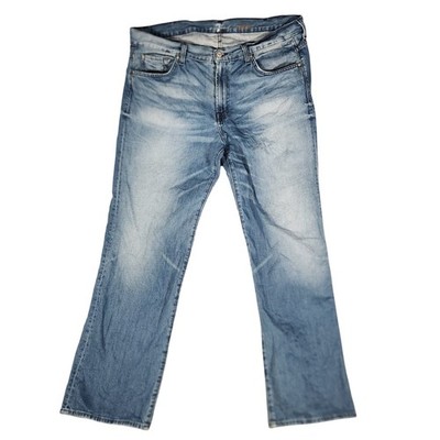 7 For All Mankind Relaxed Jeans Mens 38 Blue Excellent Embroidered Back Pocket