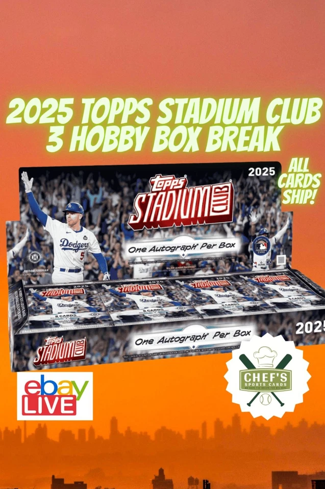 2025 TOPPS STADIUM CLUB BASEBALL 3 HOBBY BOX BREAK #6