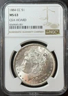 1884-CC $1 NGC MS63  Morgan Silver Dollar * Carson City Mint * GSA Hoard