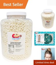 Vanilla Mini Dehydrated Marshmallows in Jar - Mini Marshmallow Bits for Hot C...