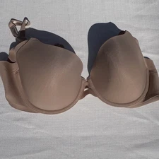 Warners Bra Brown 36C Smooth Cup Underwire Full Coverage Adjustable Straps 