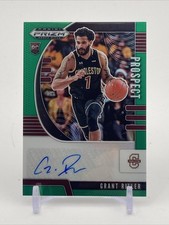 Grant Riller 2020 Prizm Draft Picks Prospect Autographs Green Auto #PA-GR