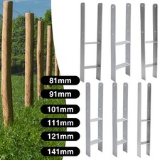 2-8x Pfostentr&auml;ger Carport Pfostenanker HAnker Betonanker Zaunpf&auml;hlen 81-121MM