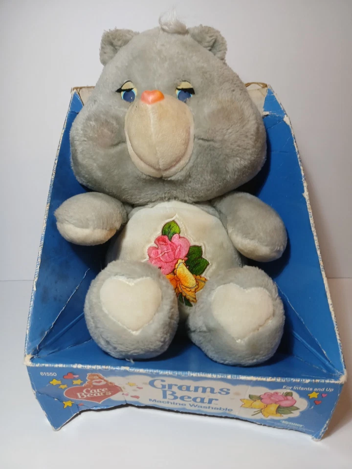 1980s 1984 Vintage Care Bears Original Box Vintage Grams Bear Care Bear Plush - Image 2 of 4