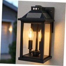 Solar Wall Light Outdoor Waterproof: Solar Porch Lights With 3 Modes 1 Pack