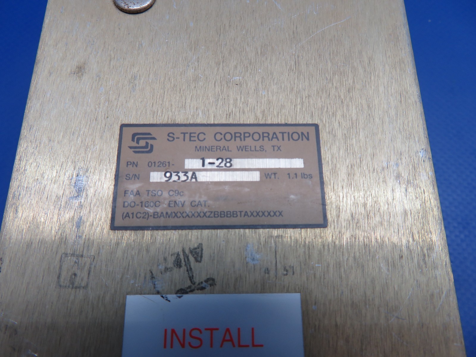 S-Tec Autopilot Computer 28V w/ Connector P/N 01261-1-28 WARRANTY (1125-1729)