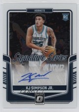 2024-25 Panini Donruss Optic Signature Series KJ Simpson Jr #SS-KJJ Auto 15sd