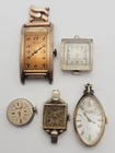 Vintage Art Deco Watch Lot 5 Bulova Helbros Elgin Seiko Kelton Mechanical Repair