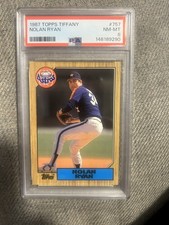 1987 TOPPS TIFFANY #757 NOLAN RYAN PSA 8