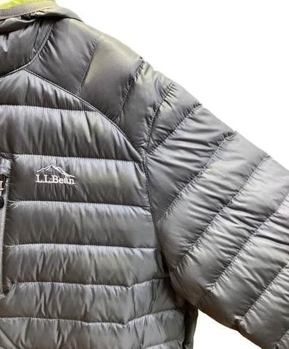L.L.Bean Outdoor Puffer Jacket Men's Size XL Gray/Yellow image 8