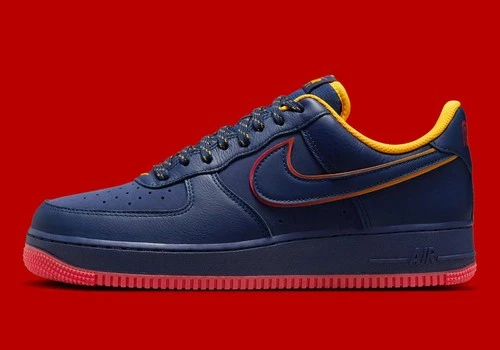 Nike Air Force 1 Low Retro Lettering Midnight Navy Void HV5752-410 sz 8.5 Men's