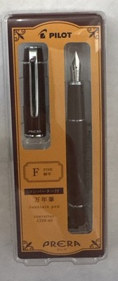 Pilot Prera Fountain Pen Red Brown Fine Nib P-FPR-1-RBN-F w/ CON-40 Converter