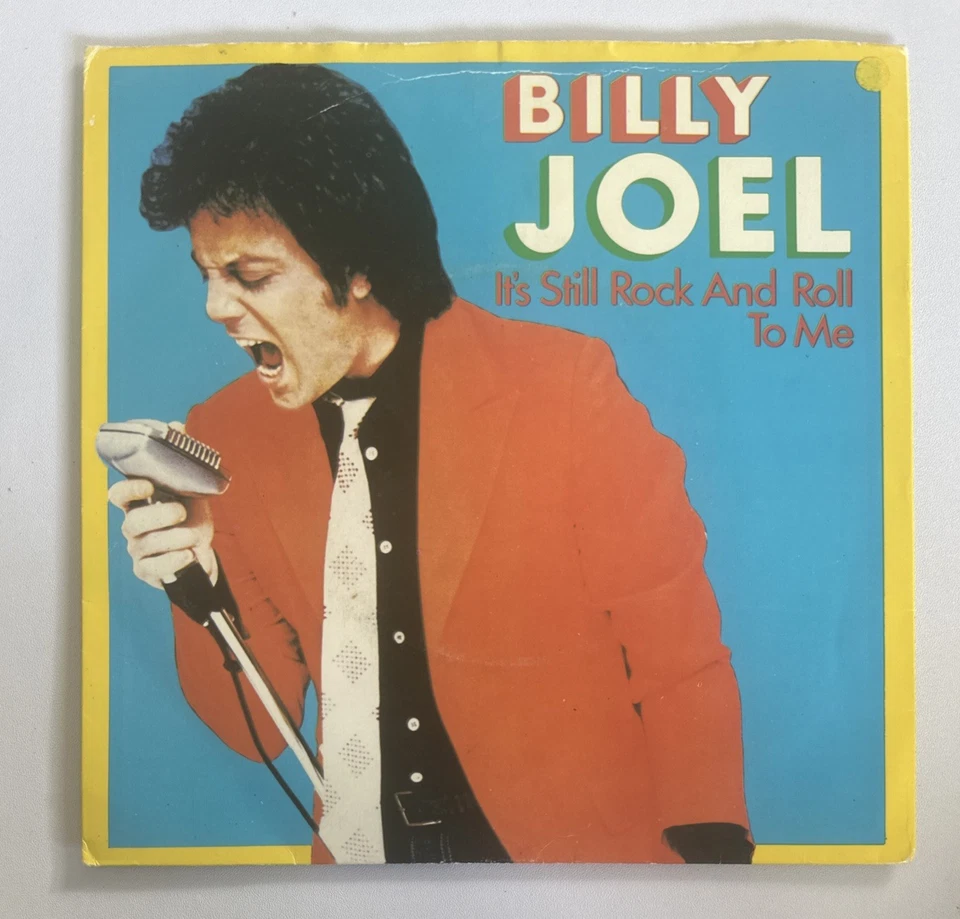 Billy Joel It’s Still Rock And Roll To Me Promo 7” Vinyl Record VG+ / VG+ - Image 3 of 4