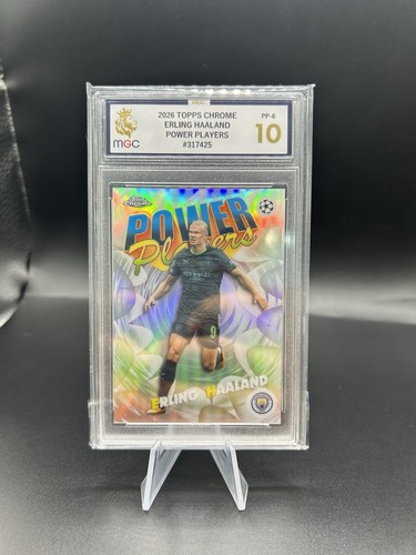 Erling Haaland Power Players | Manchester City | 2026 Topps Chrome UCC MGC 10