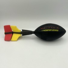 Vintage Nerf Vortex Spin Devil Football Red Black Yellow Hasbro 2000