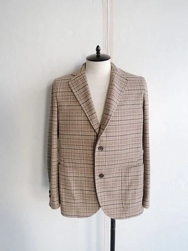 AURALEE 2018SS Silk Summer Tweed Check Jacket Size 3 A8SJ01TW Used - product listing photo