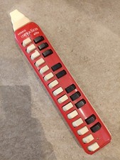 Vintage HOHNER Melodica Alto Harmonica Instrument In Red/Beige Spares/Repair