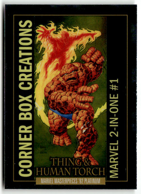 2024 Skybox Marvel Masterpieces '92 No. CB-15 Thing & Human Torch Corner Box