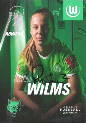 Lynn Wilms / VFL Wolfsburg Women / 2021-2022 Season / Autograph Card