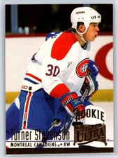 1994-95 Fleer Ultra Turner Stevenson Rookie Montreal Canadiens RC #317