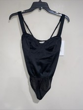 Abercrombie  Fitch Black Sleeveless Corset Bustier Tank Bodysuit Sz XS