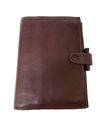 Filofax ブラウン レザー マルチケース FILOFAX Pocket Kensington personal size Organiser BROWNLeather